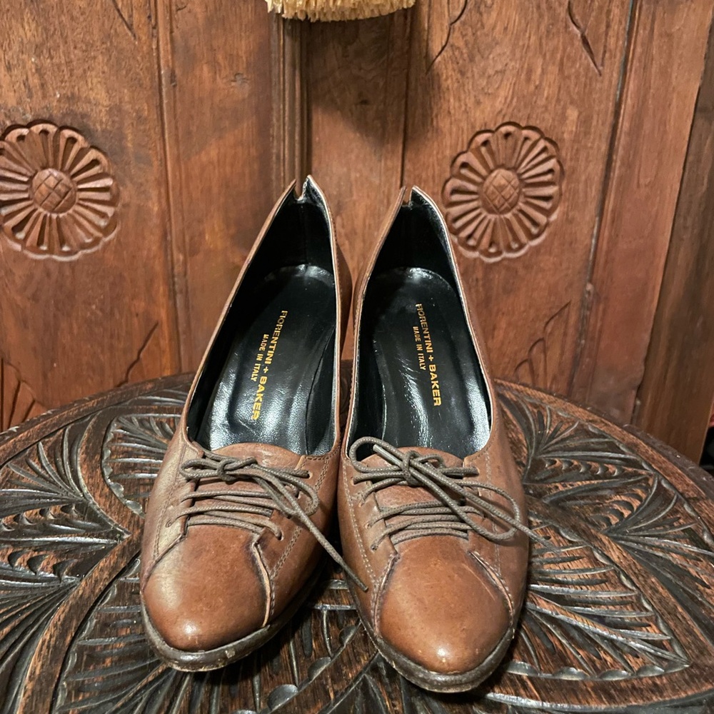 Vintage Fiorentini + Baker Italian Brown Leather Women's Shoes